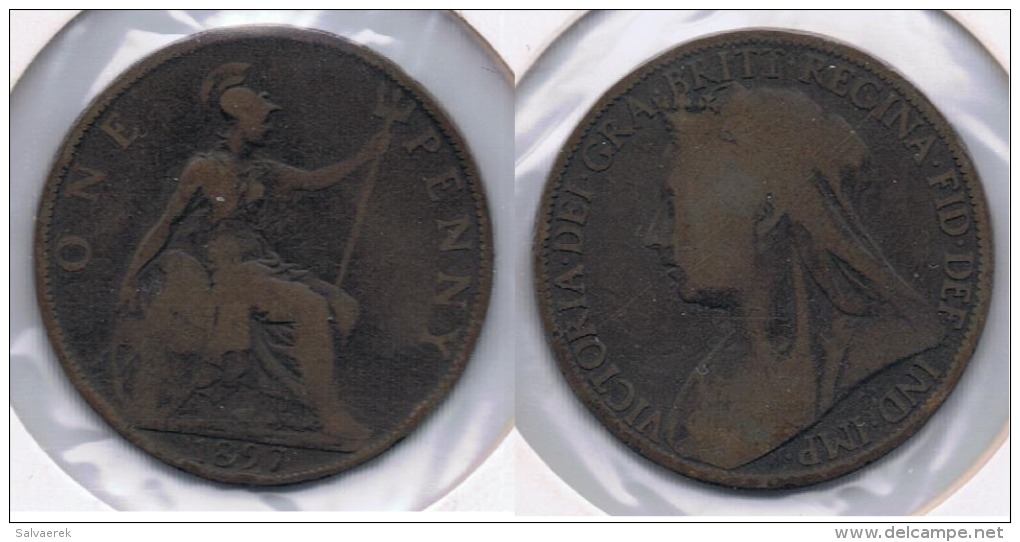 R.U. INGLATERRA VICTORIA PENNY 1897 Z - D. 1 Penny