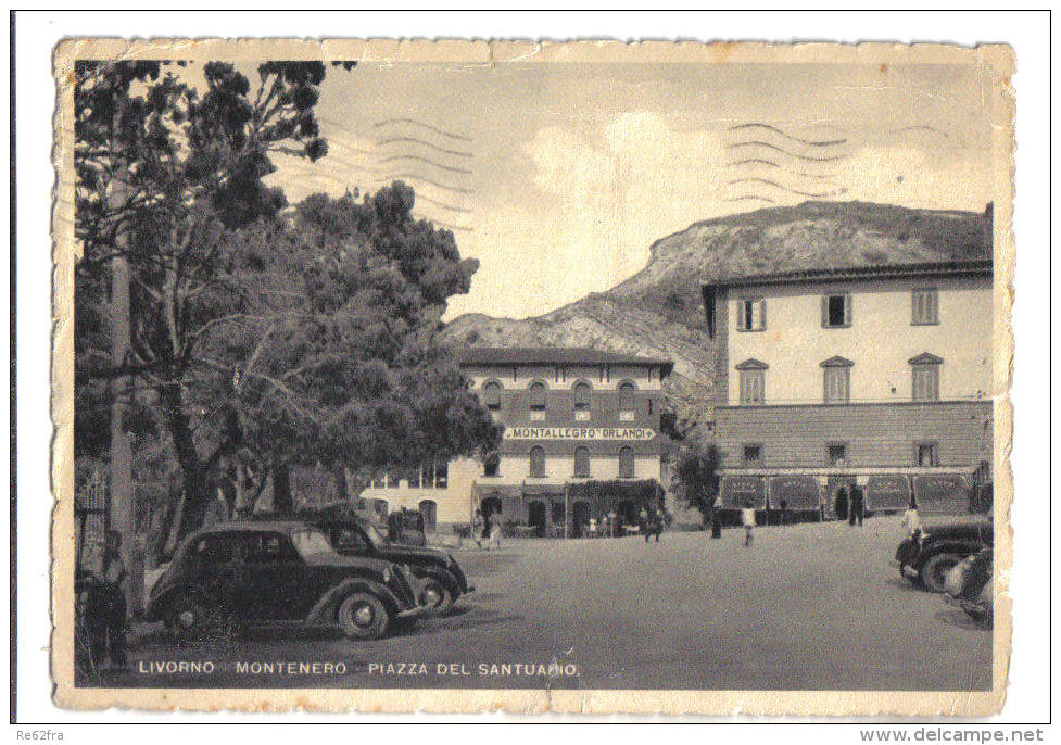 Livorno Montenero, Piazza Del Santuario - F.G. - Anni 1930 - Livorno