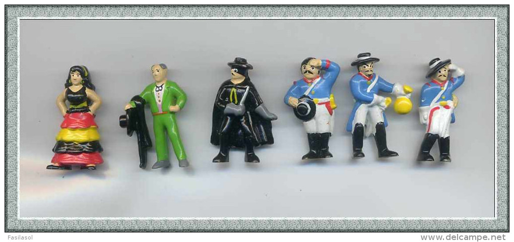 Figurines MARAJA/SCHWIND 1997 : ZORRO La Série Des 6 Personnages - Autres & Non Classés