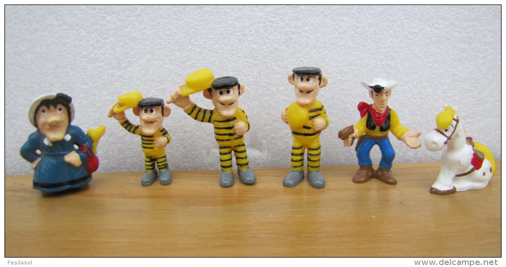 Figurines SCHWIND 1997 : LUCKY LUKE : Lot De 6 Personnages - Sonstige & Ohne Zuordnung