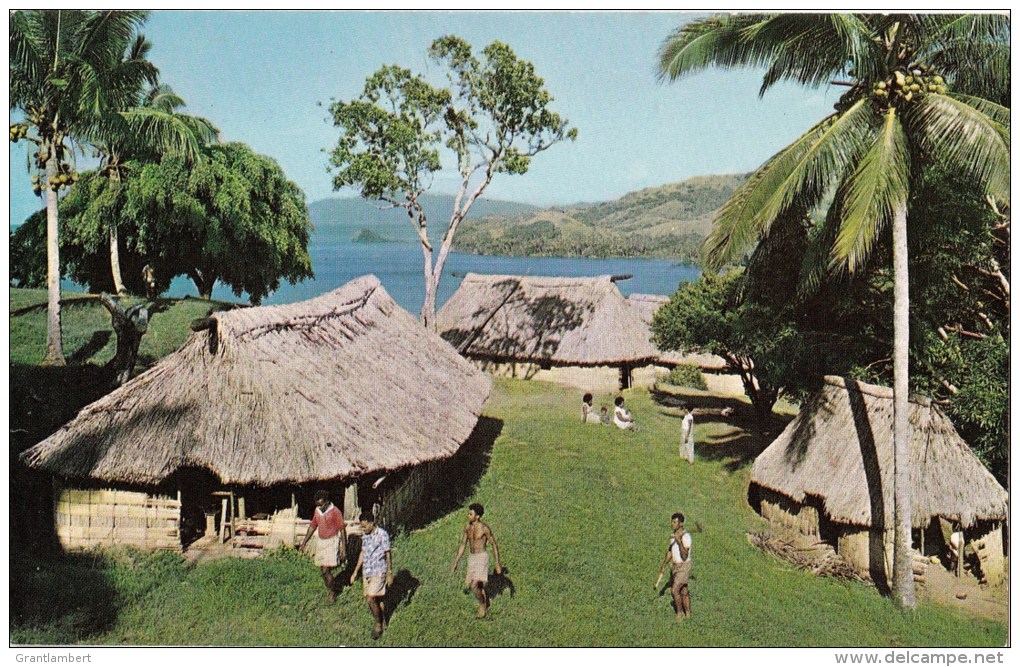 School Overlooking Natewa Bay, Fiji - Stinsons 1094 Unused, Probably 1960s - Fiji