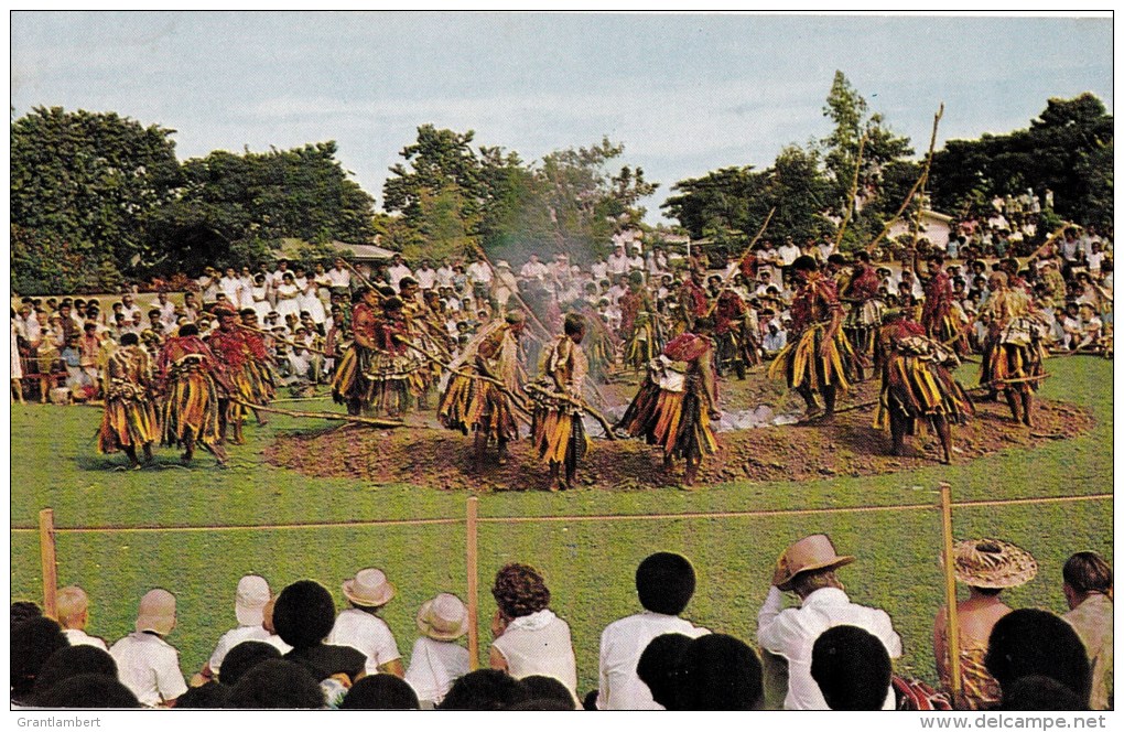 Fire Walking Ceremony, Fiji - Caines Jannif C16697 Unused, Probably 1960s - Fiji