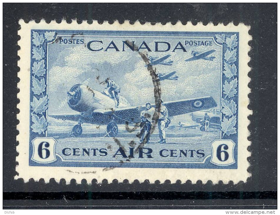 CANADA, 1942 6c Air VFU With Cds, Fine Centered, Cat &pound;13 - Unused Stamps