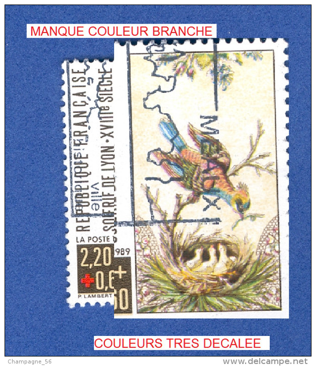 1989 N° 2612 OISEAU NID AVEC OISILLONS OBLITÉRÉ YVERT 1.10 € - Oblitérés