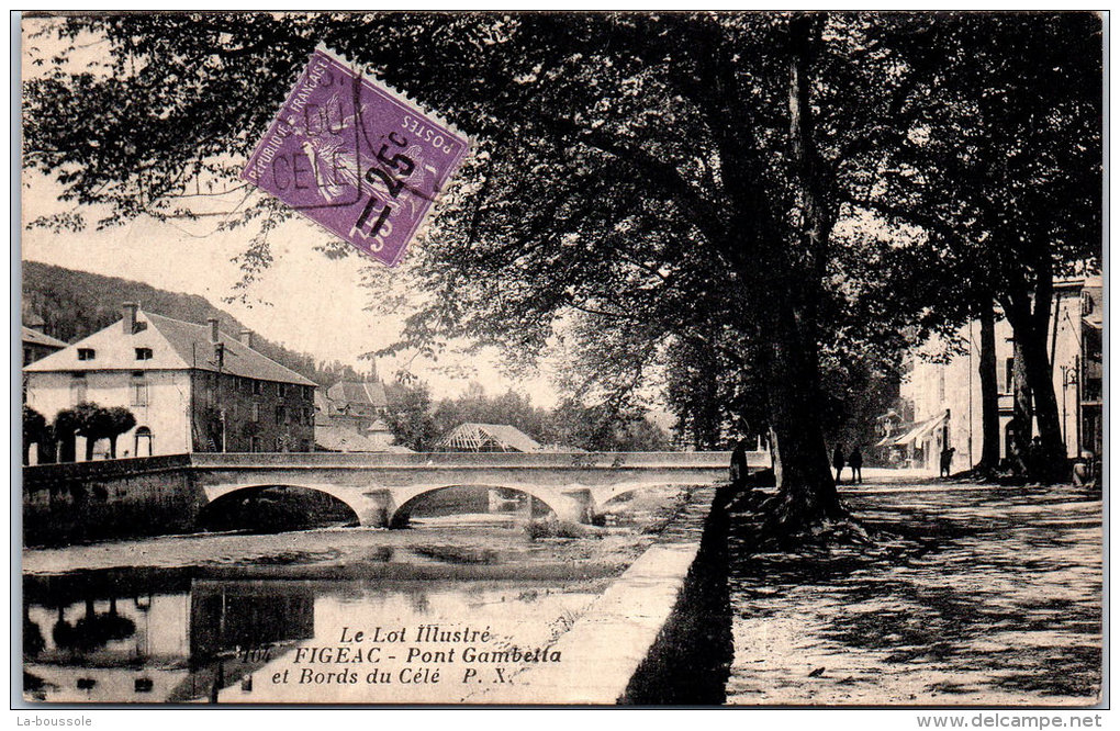 46 FIGEAC - Le Pont Gambetta - Figeac