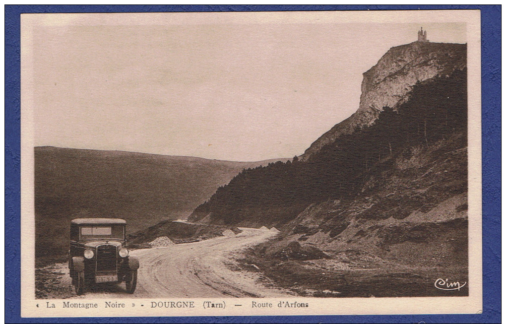 HHH - CPA TARN (81) -  LA MONTAGNE NOIRE - DOURGNE - ROUTE D ARFONS - - Dourgne