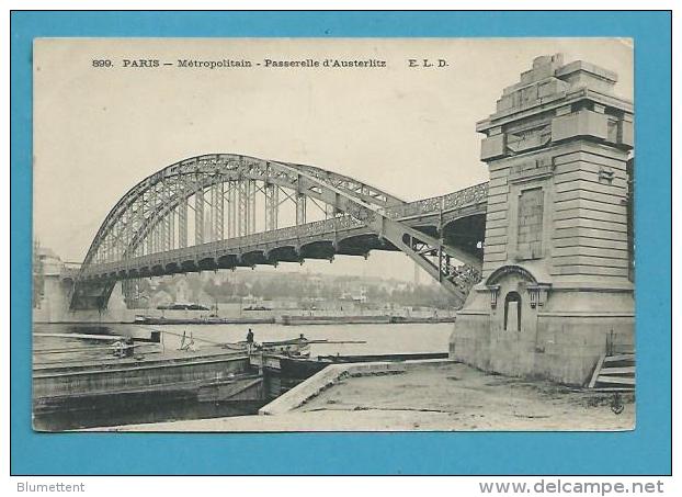 CPA 899 - Lle Métropolitain Aérien Passerelle D'Austerlitz  PARIS - Metro, Stations