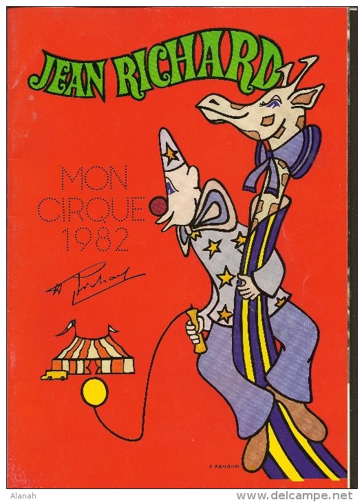 CIRQUE Jean RICHARD Programme 1982 32 Pages + Couverture Format A4 - Programmes