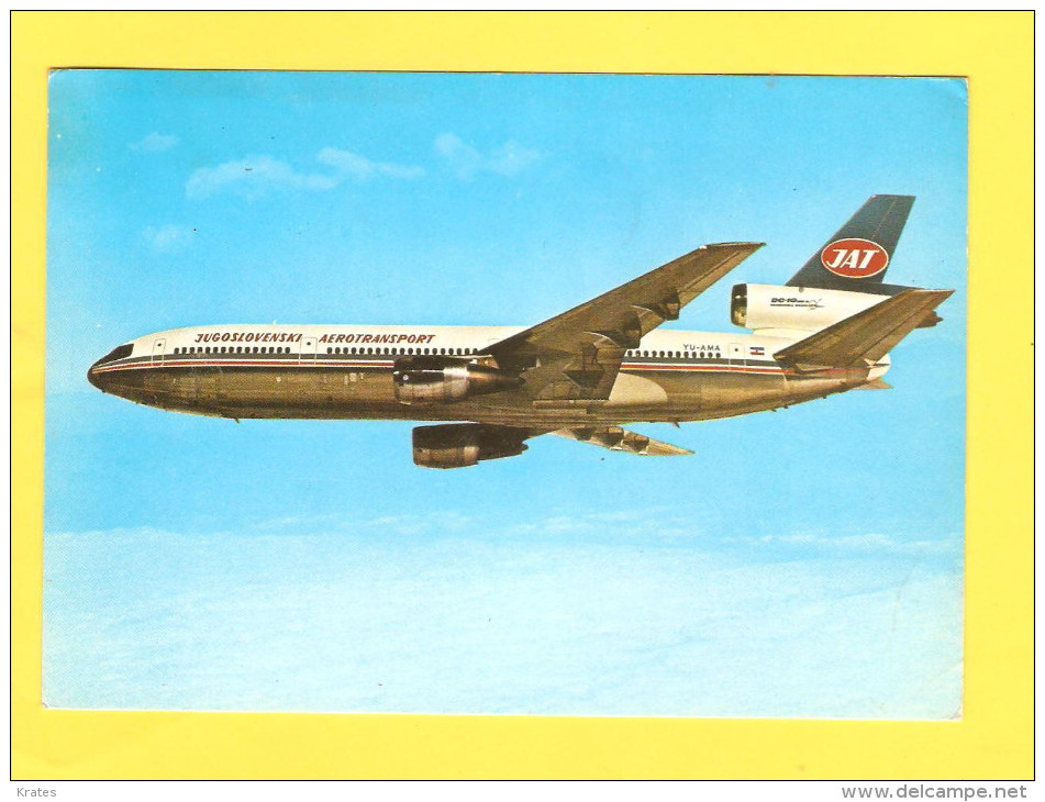 Postcard - Airplane, Yugoslavia, JAT     (V 25858) - 1946-....: Moderne