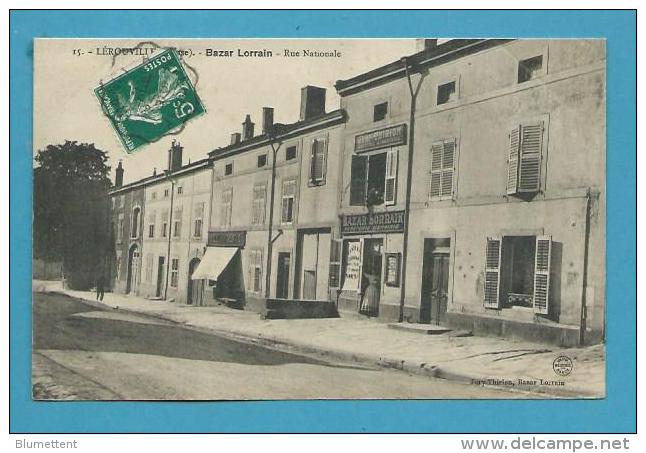 CPA Bazar Lorrain Librairie Papèterie Rue Nationale LEROUVILLE 55 - Lerouville