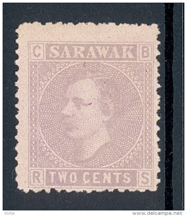 SARAWAK, 1875 Charles Brooke 2c Unused No Gum, Cat &pound;22 - Sarawak (...-1963)