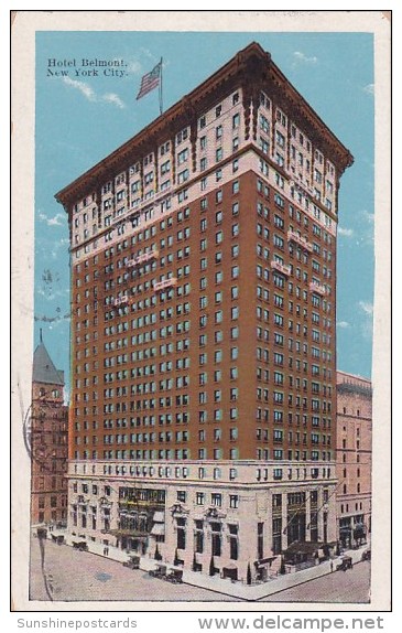 Hotel Belmont New York City New York 1933 - Cafés, Hôtels & Restaurants