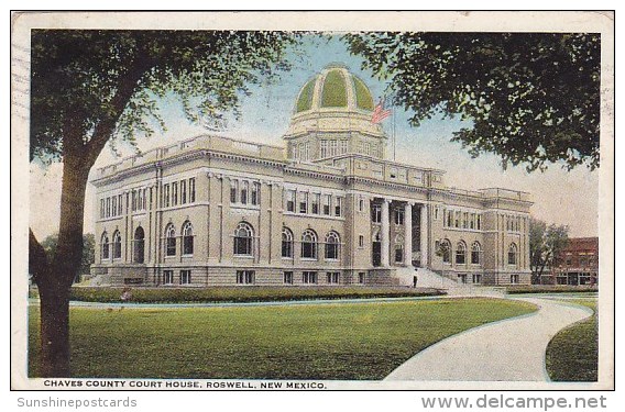 Chaves County Court House Roswell New Mexico 1922 - Roswell