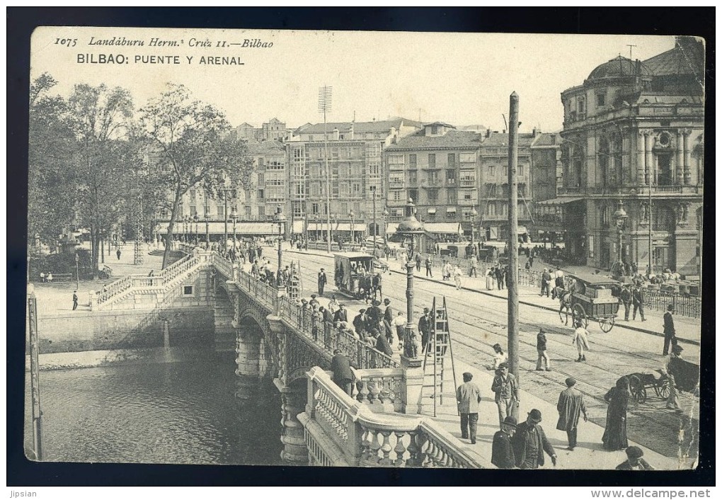 Cpa  Espagne Bilbao , Puente Y Arsenal     SEPT3 - Vizcaya (Bilbao)