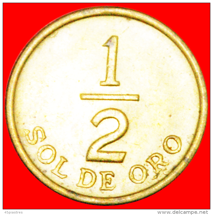 * CORNUCOPIA: PERU  1/2 SOL DE ORO 1976! LOW STARTNO RESERVE! - Perú