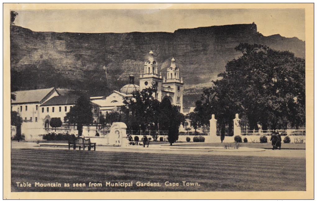 CAPE TOWN, South Africa, 1900-1910's; Table Mountain As Seen From Municipal Gardens - Afrique Du Sud