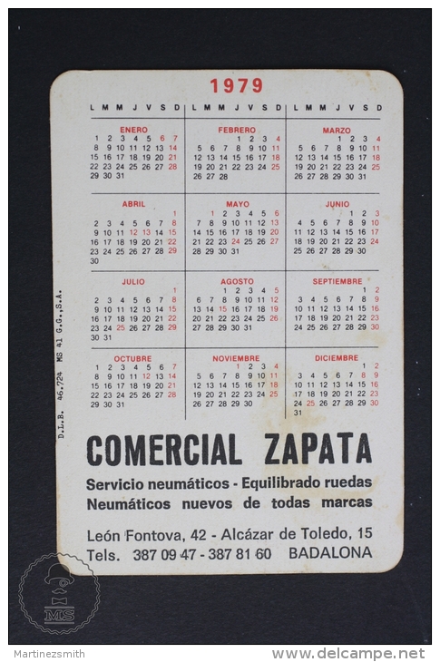 1979 Small/ Pocket Calendar - Old Classic Car - Wolseley Siddeley 1906 - Tamaño Pequeño : 1971-80