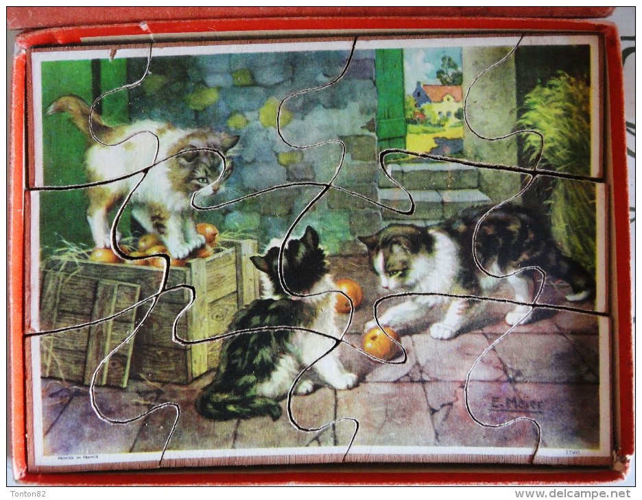 " Mes Belles Patiences " - Boite De Quatre Puzzles En Bois - Thèmes " Chiens Et Chats "  . - Puzzles