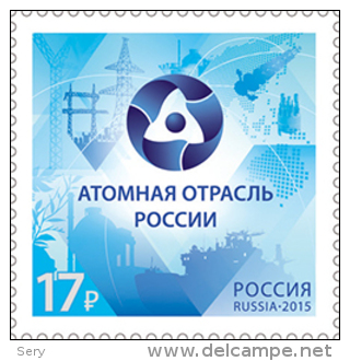 Russia 2015  1 V MNH  Russia´s Nuclear Industry - Atomenergie