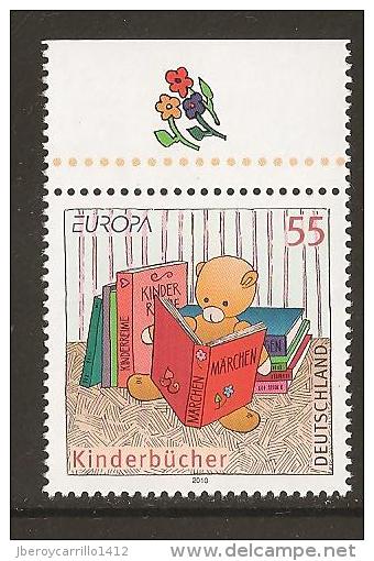 ALEMANIA  - EUROPA 2010 -TEMA ANUAL " LIBROS INFANTILES".- SERIE 1 V: -  DENTADO  (PERFORATED) - 2010