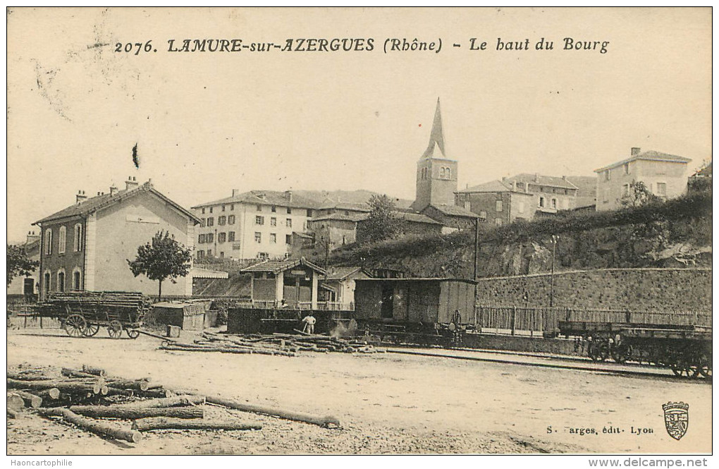 Lamure Sur Azergue : Le Haut Du Bourg Gare - Lamure Sur Azergues