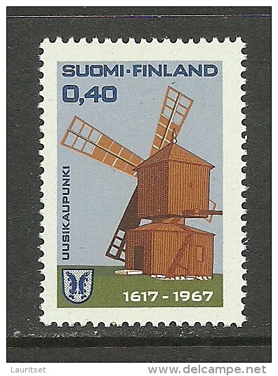 FINLAND Finnland 1967 Mühle Windmill Uusikaupunki MNH - Ungebraucht