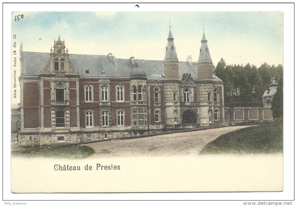 CPA - Château De PRESLES - Nels  Série 18  N° 12  // - Aiseau-Presles