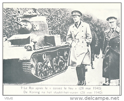 Histoire De La Belgique, Leopold III : Le Roi Après Le "cessez Le Feu" (28 Mai 1940), Légende Français-Flamand, Tank - Histoire