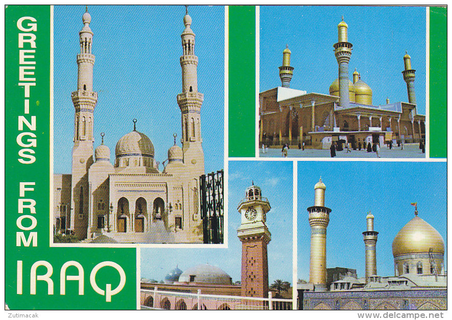 Iraq - Greetings From Iraq - Mosque 1982 Nice Stamps - Irak