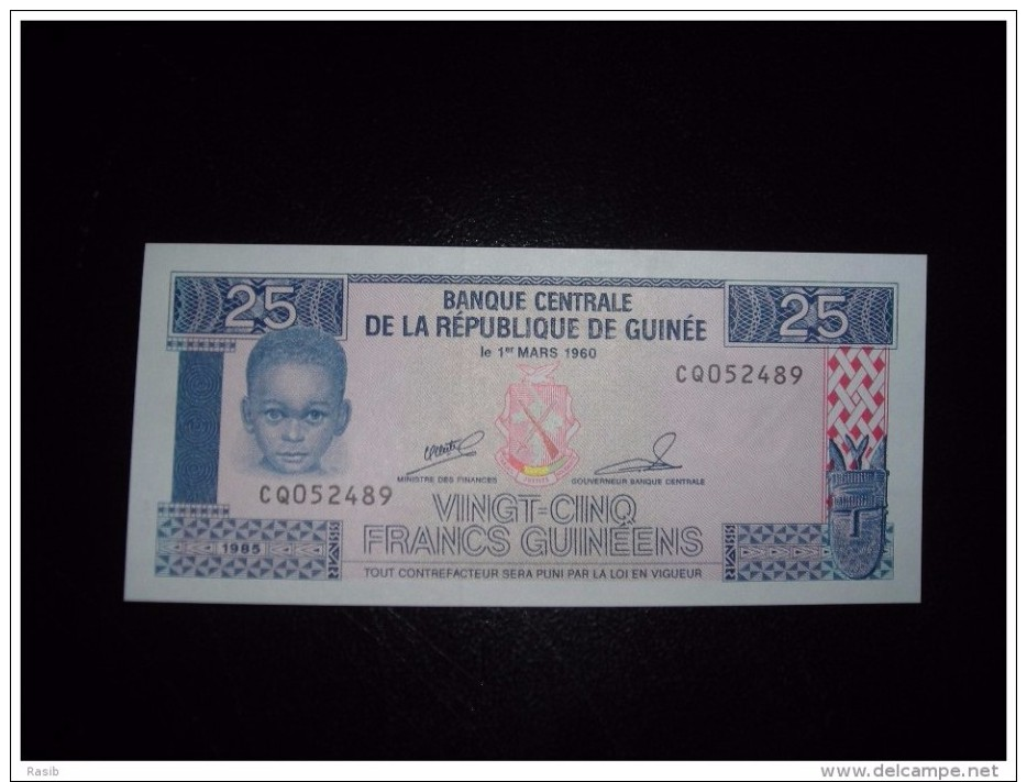 Guinee UNC,10,25,25,50,100 - Guinee