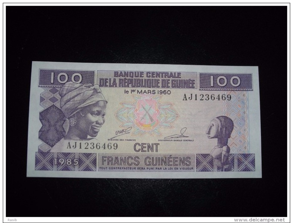 Guinee UNC,10,25,25,50,100 - Guinee