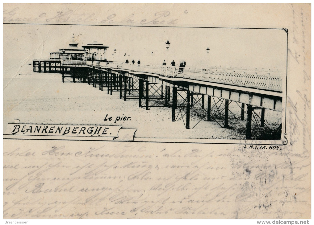 AK BLANKENBERGHE  - Le Pier- - Karte Gel. 1897 - Blankenberge