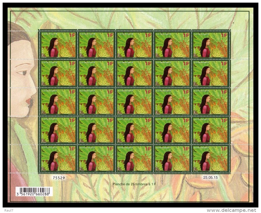 Polynésie 2015 - Espoir Pour L'avenir - Feuille De 25 Val Neuf // Mnh - Unused Stamps