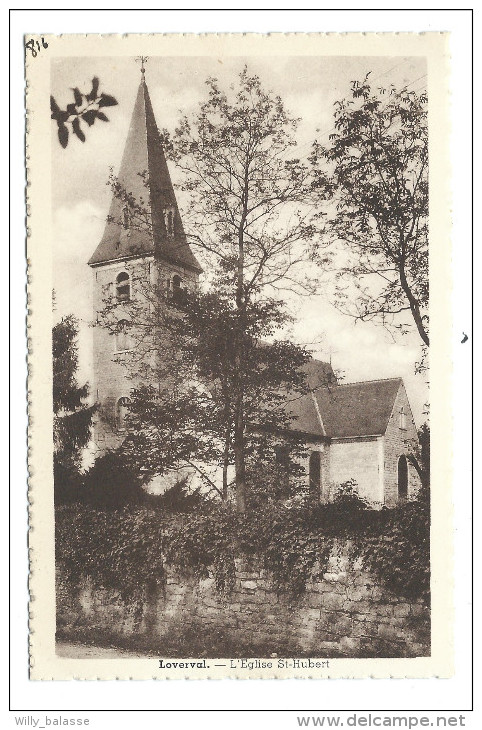 CPA - LOVERVAL - Eglise St Hubert   // - Gerpinnes