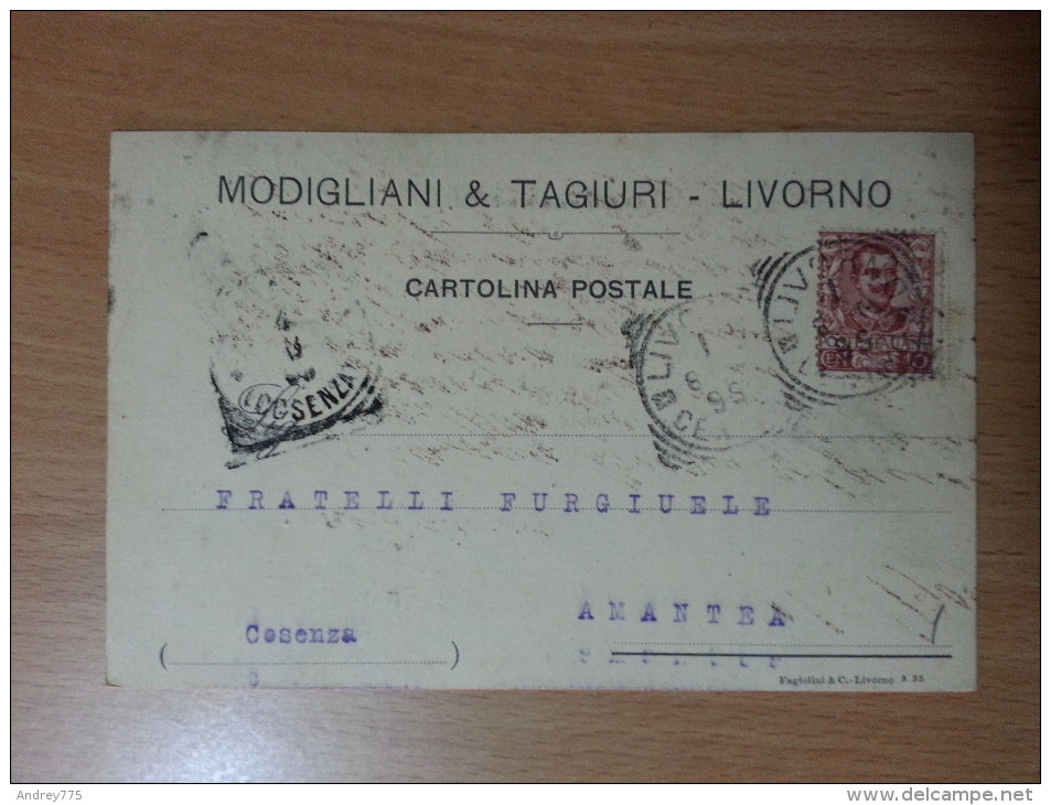 Modigliani & Tagiuri  - Livorno - Cartolina Commerciale - Livorno