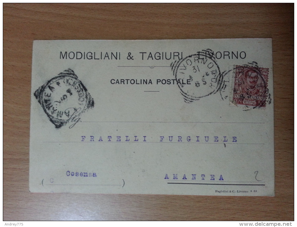 Modigliani & Tagiuri  - Livorno - Cartolina Commerciale - Livorno