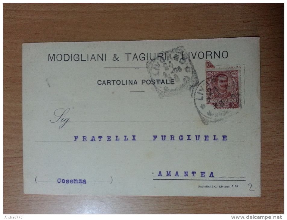 Modigliani & Tagiuri  - Livorno - Cartolina Commerciale - Livorno