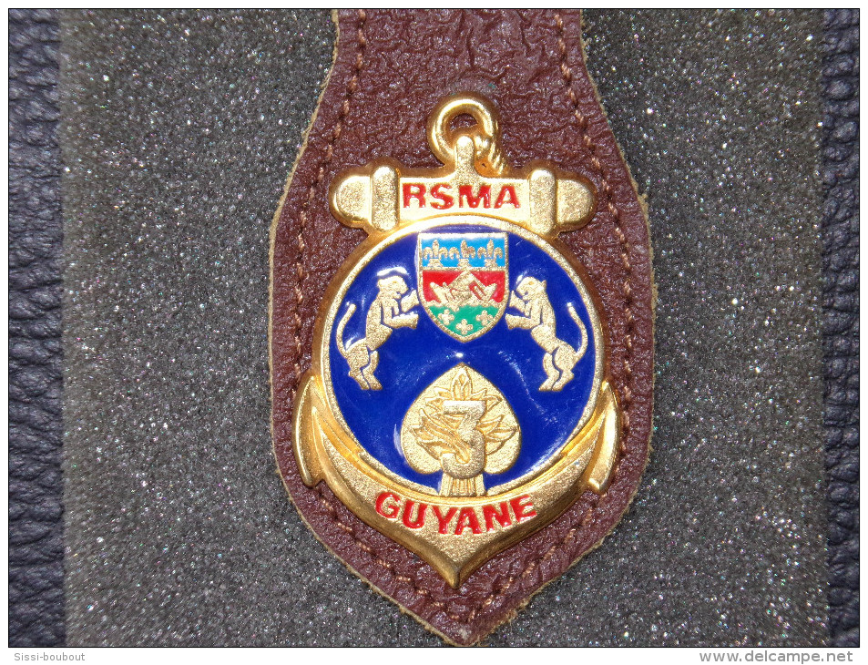 Insignes Militaire "RSMA Guyane " Military Badges "ENGINEER REGIMENT " - RARE - Heer