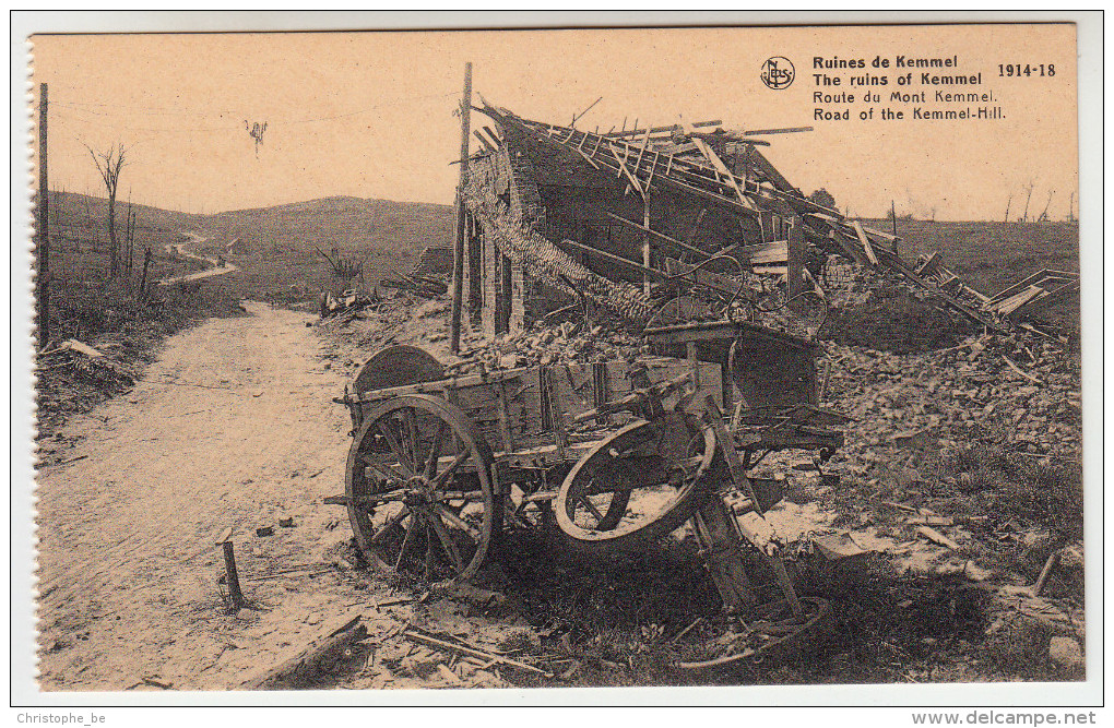 Ruines Des Environs De Kemmel, 1914-18 Route Du Mont Kemmel (pk22803) - Heuvelland