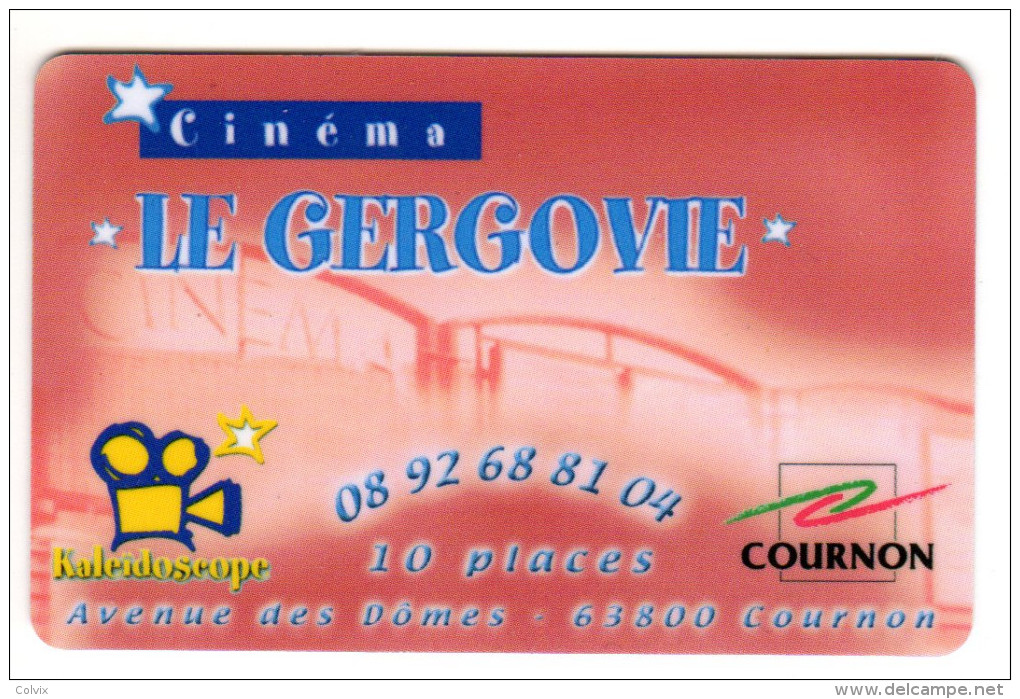 FRANCE CARTE CINEMA LE GERGOVIE COURNON - Cinécartes