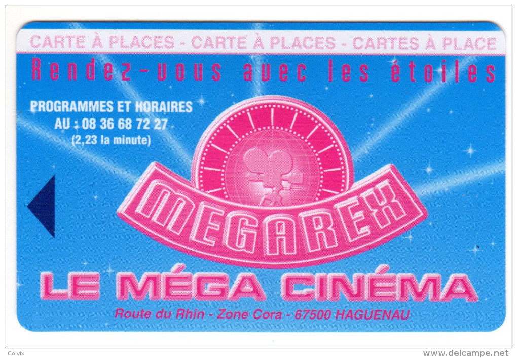 FRANCE CARTE CINEMA MEGAREX HAGUENAU - Cinécartes