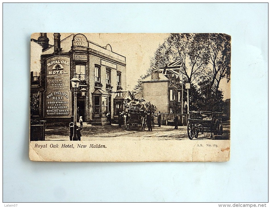 Carte Postale Ancienne : Royal Oak Hotel, NEW MALDEN - Surrey