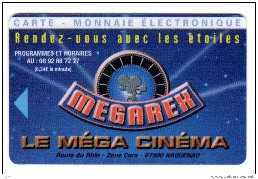 FRANCE CARTE CINEMA MEGAREX HAGUENAU - Kinokarten