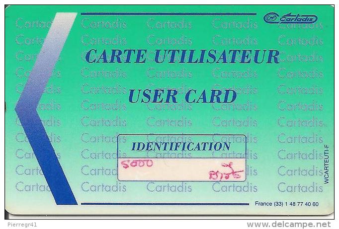 -CARTE*-MAGNETIQUE-CARTADIS-PAIEMENT ELECTRONIQUE- -TBE-RARE - Vervallen Bankkaarten