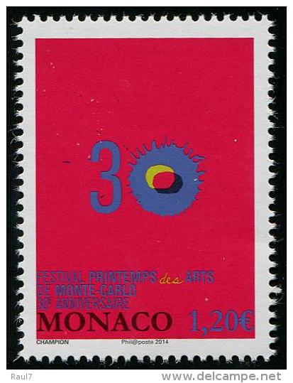 MONACO - 2014 - 30e Ann Festival Du Printemps Des Arts   - 1v Neufs // Mnh - Unused Stamps