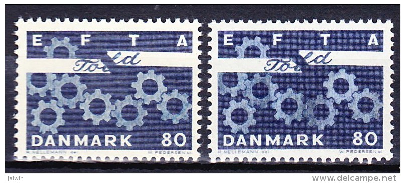 DANEMARK 1967 YT N° 457 Et 457a ** - Ongebruikt