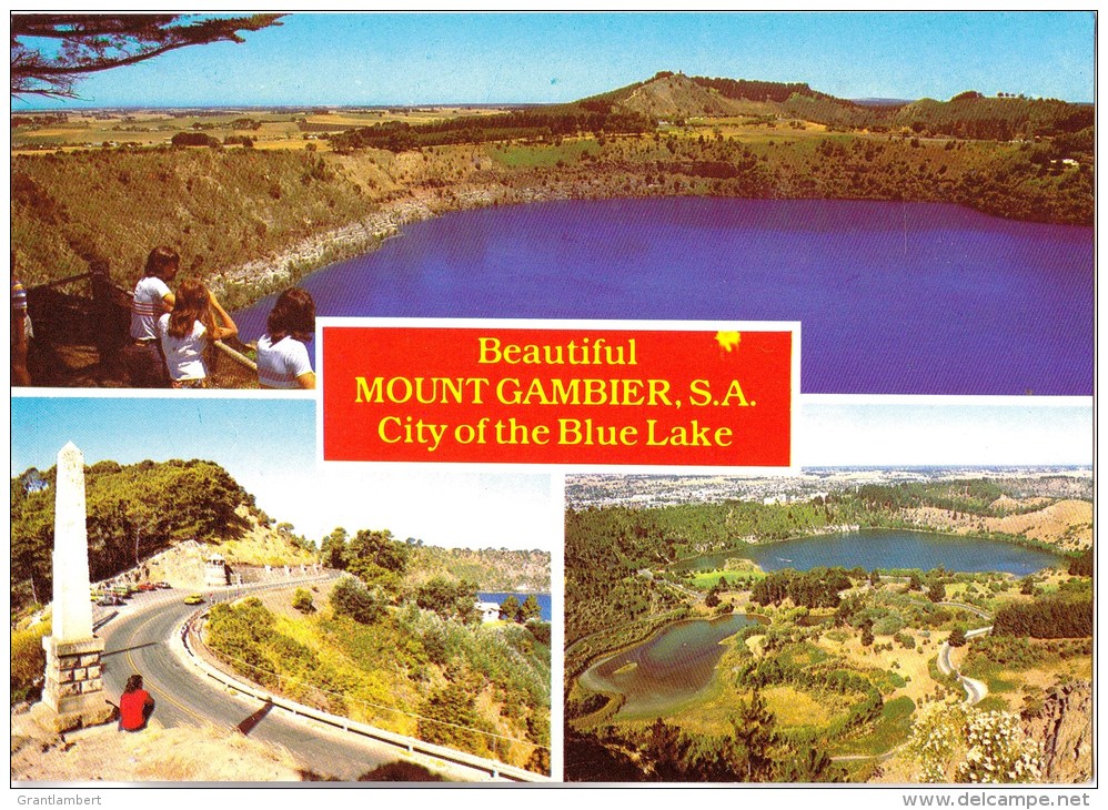 Blue Lake, Mount Gambier, South Australia Multiview - Rose 1876 Unused - Mt.Gambier