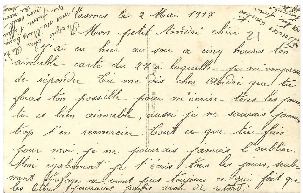 21 - CPA - Grande Guerre -Soldat Français Et Sa Femme - Editeur La Favorite - Visé Paris -N°2393/3 -1917 - (couleur)  - - Patriotiques