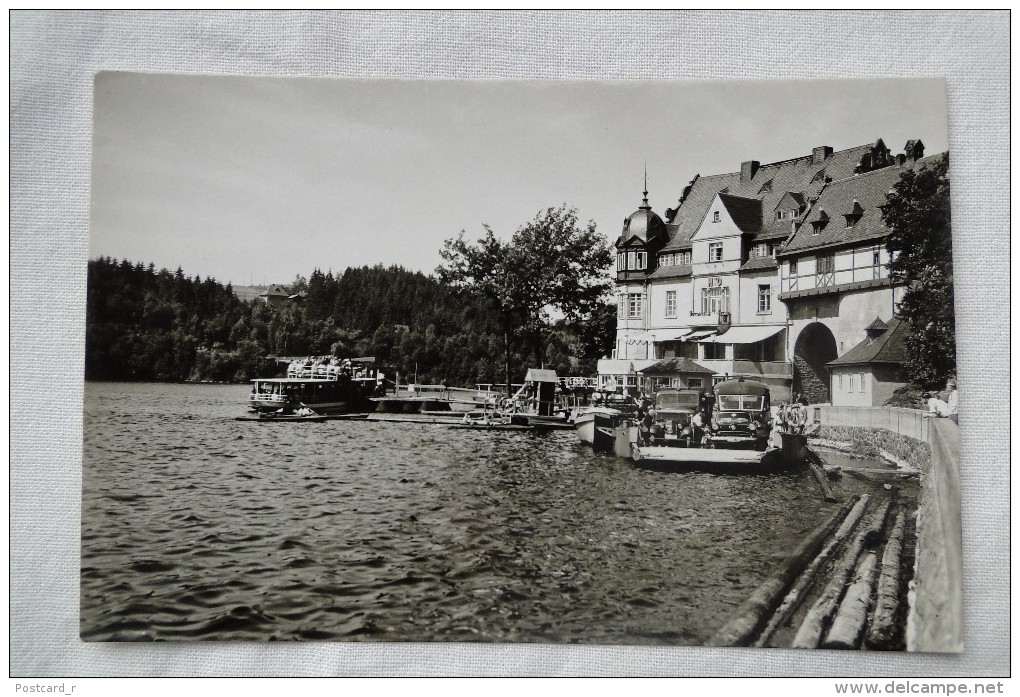 Cermany Saalburg Am Stausee Der Bleiloch Saaleralsperre Ship Stamp 1958    A 43 - Saalburg