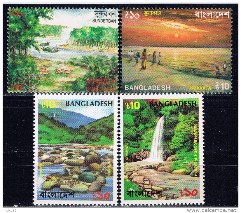 BD+ Bangladesch 1993 Mi 449-52 Mnh Naturschönheiten - Bangladesch